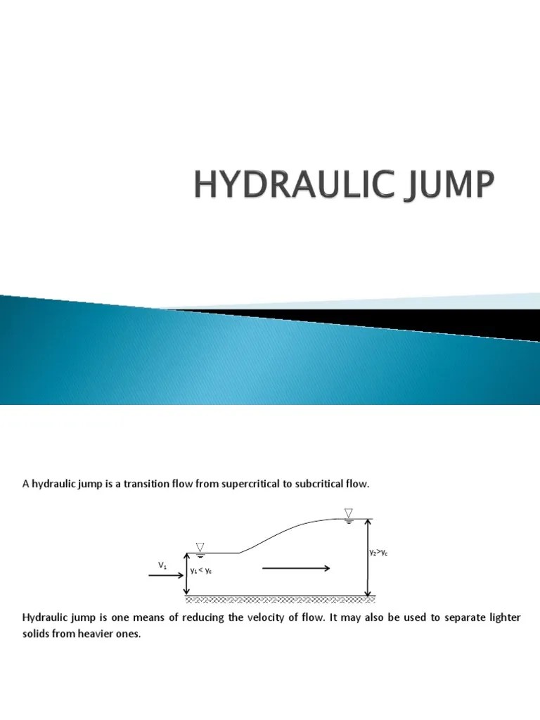 Chapter VHYDRAULIC JUMP.pdf Fluid Mechanics Dynamics (Mechanics)