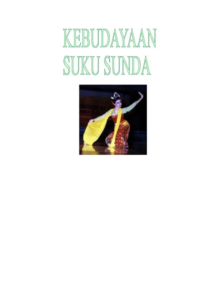 Makalah Kebudayaan Suku Sunda