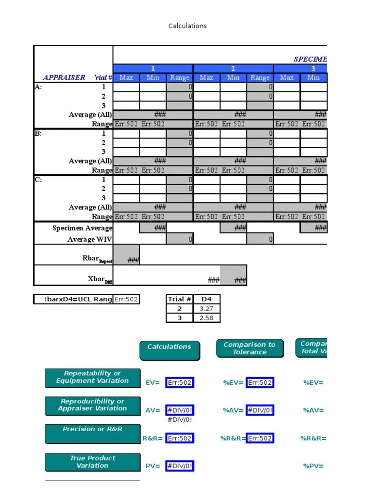 Gage R and R Template