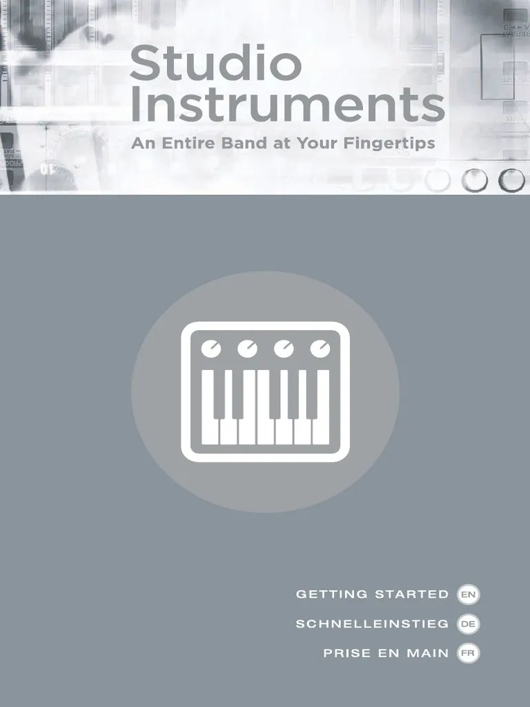 Cakewalk Studio Instruments Booklet PDF