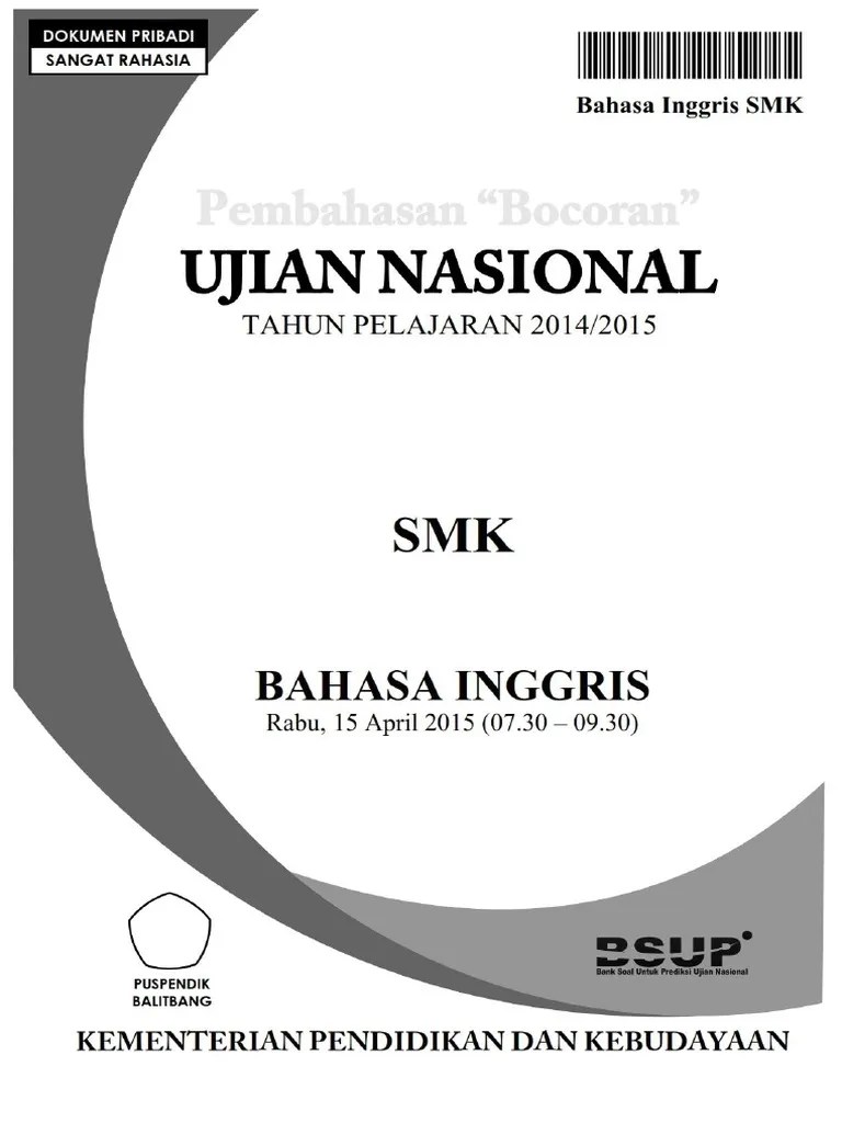 Contoh soal listening bahasa inggris smk dan jawabannya. Soal Ujian Nasional Bahasa Inggris Smk 2014 Jawabanku Id