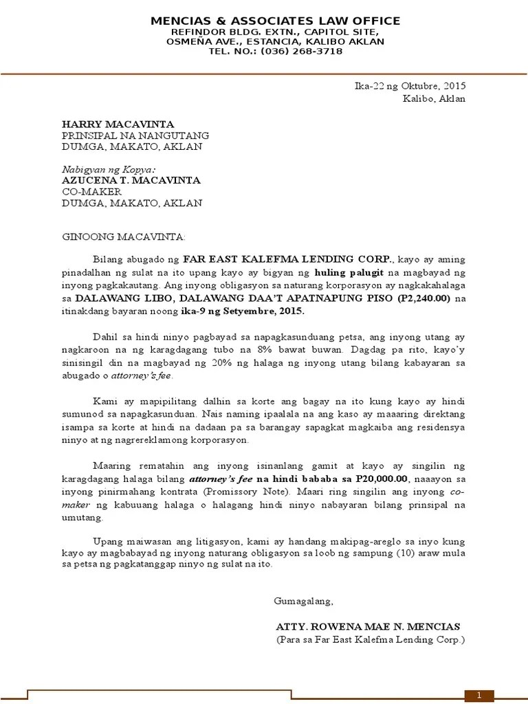 Complaint Letter Sample Tagalog | Master of Template Document