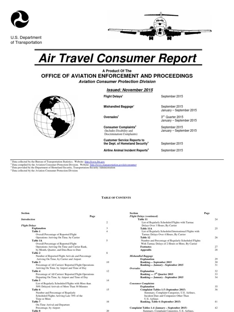 Air Travel Consumer Report November 2015.pdf Airlines
