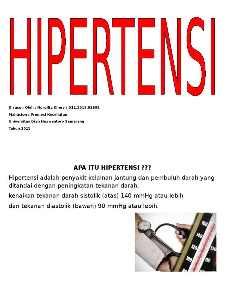 Lembar Balik Hipertensi Pada Lansia