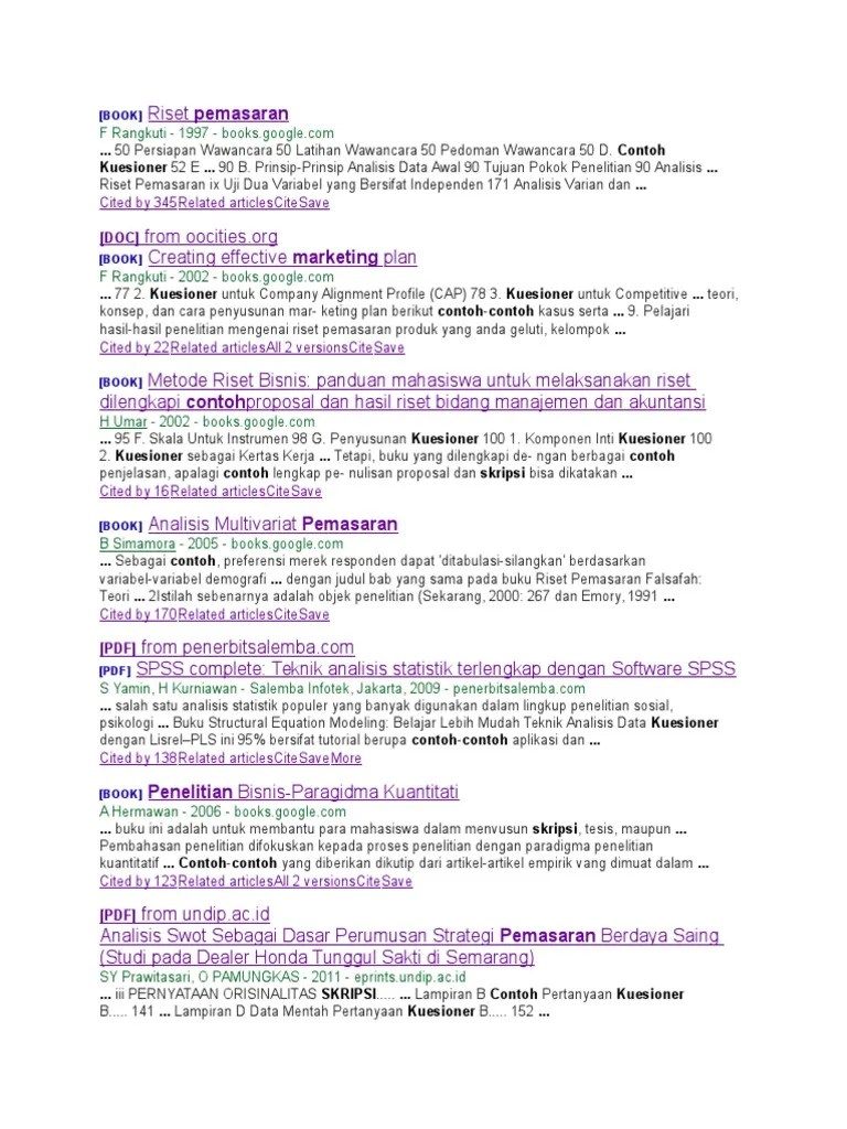 Skripsi Manajemen Pemasaran Undip Pdf Pejuang Skripsi