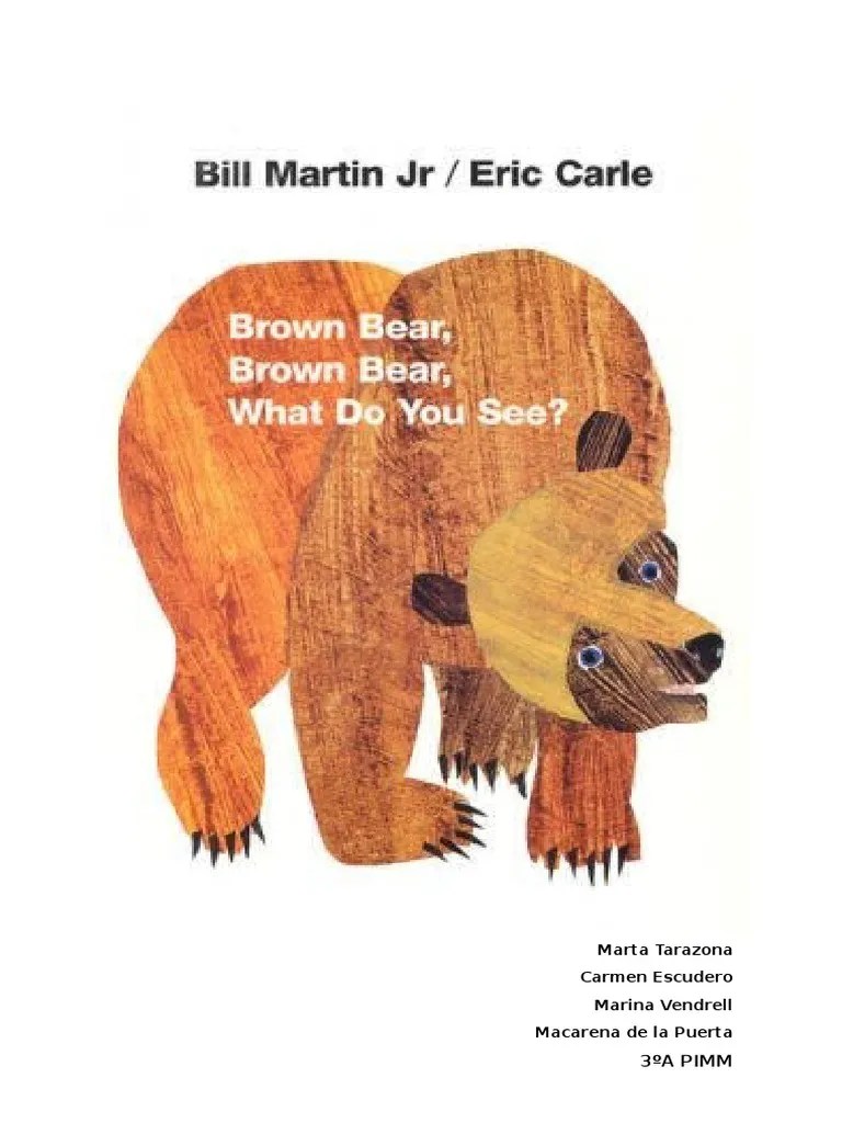brown bear story Vocabulary Communication
