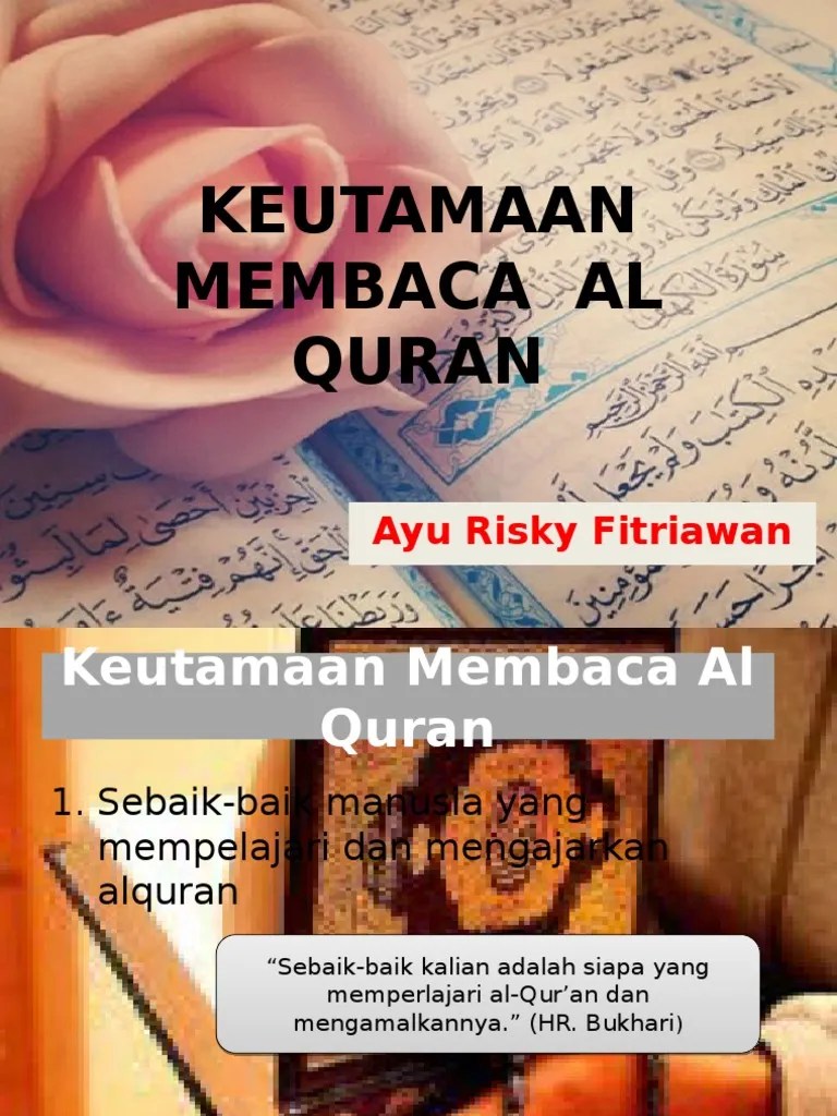 Keutamaan Membaca Al Quran | PDF