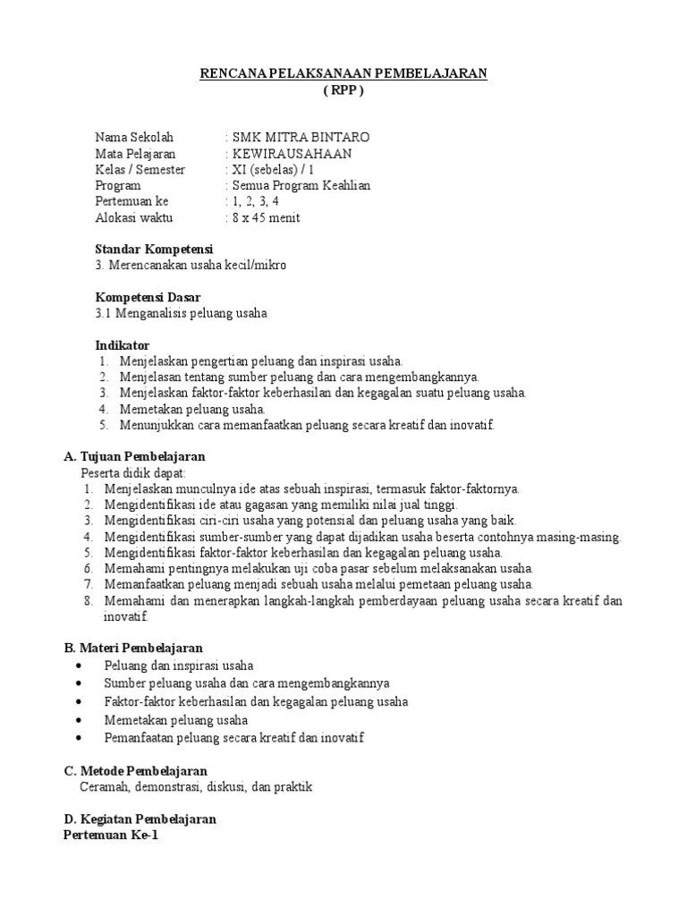 Www.guruku.corpp Kewirausahaan Smk Ktsp Kelas XI