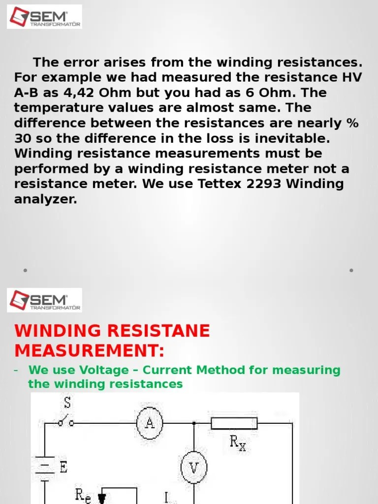 Winding Resistance Measurement PDF