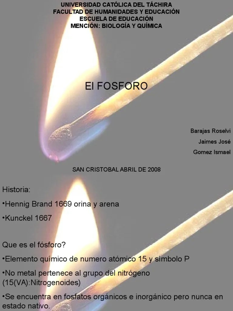 el elemento fosforo FÃ³sforo Ãtomos