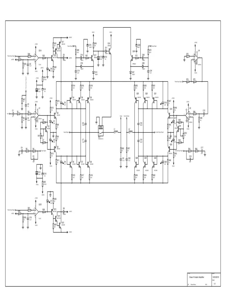 Class h Amplifier Electricity Electronic Engineering