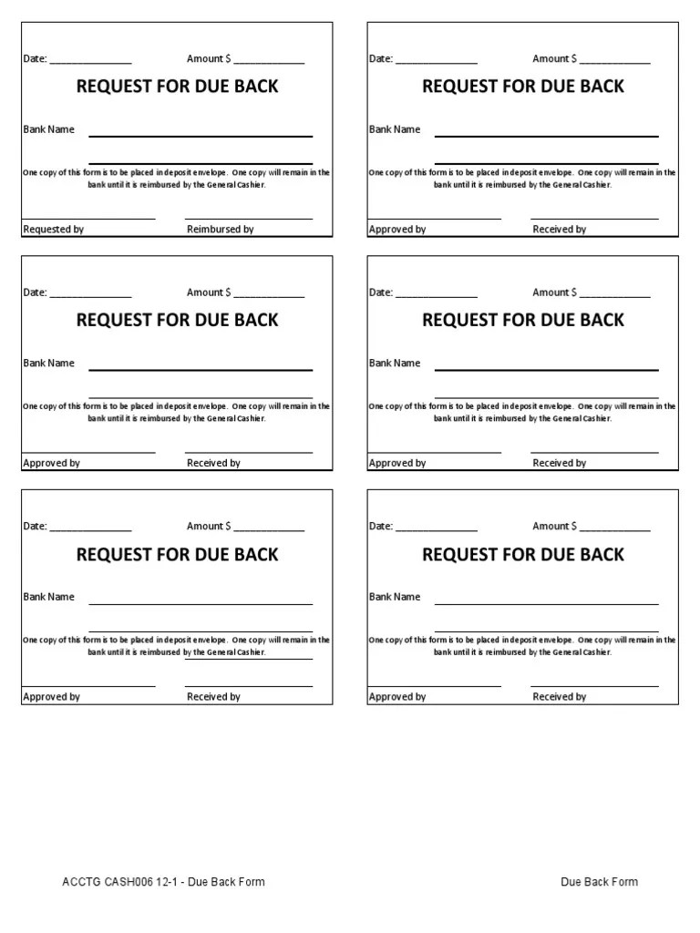 Acctg Cash006 1215 Due Back Form