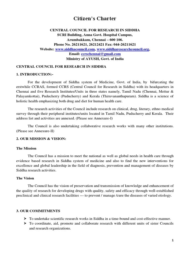 Citizen Charter Herbalism Patient Free 30day Trial Scribd