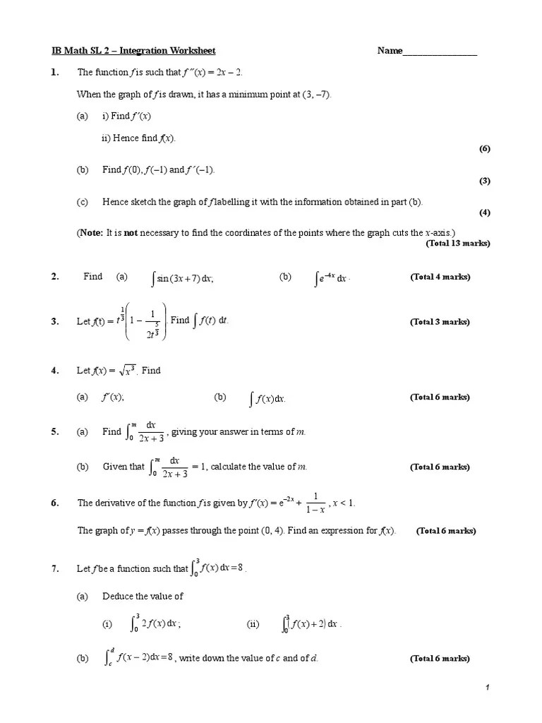 Simple Integration Worksheet - Free Menu Engineering Worksheet Made