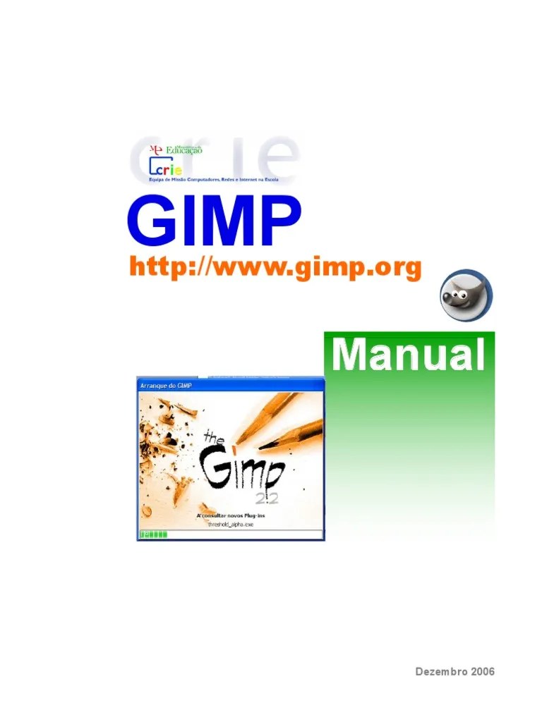 Gimp Manual PDF Janela (informática) Programas
