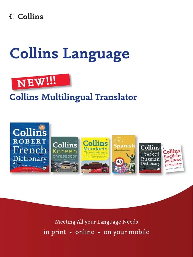 Collins Language Multilingual Translator PDF Multilingualism