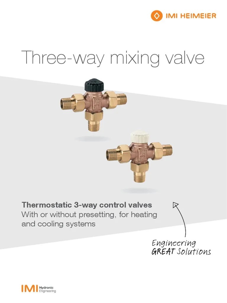 ThreeWay Mixing Valves Technical Specifications and Applications for