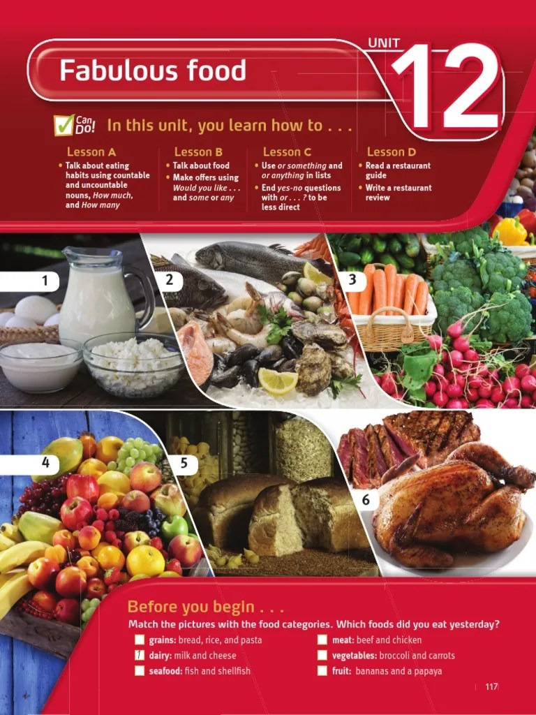 SB1 Sample Unit 12 Lunch Plural