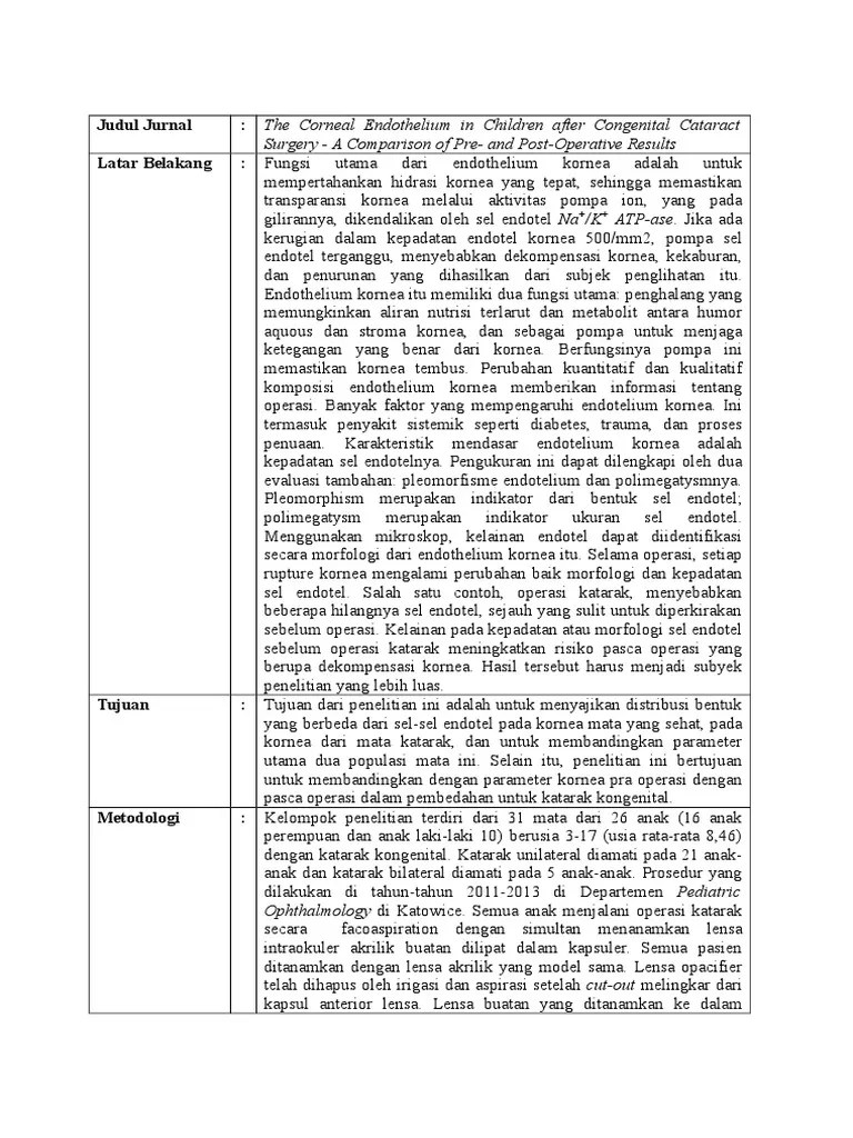 Resume Jurnal Katarak Kongenital