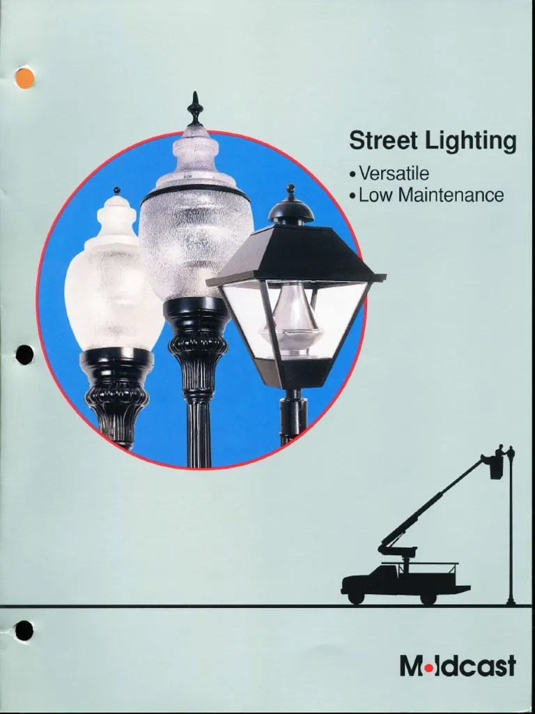 Moldcast Street Lighting Products Brochure 1998 Lighting Interior