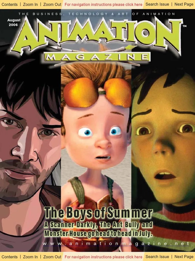 Animation Magazine 2008 Aug 2006 The Boys of Summer