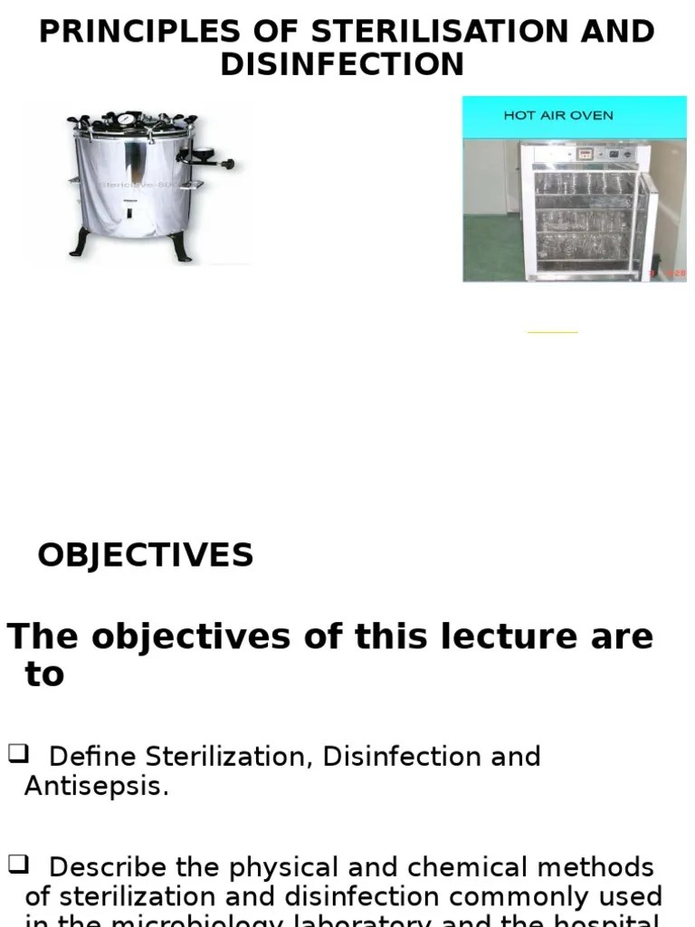 lec 9STERILISATION & DISINFECTION.ppt Sterilization (Microbiology