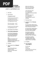 Contoh Susunan Acara Ibadah Pemuda | PDF