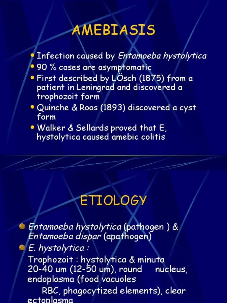 AMEBIASIS Public Health Anatomy