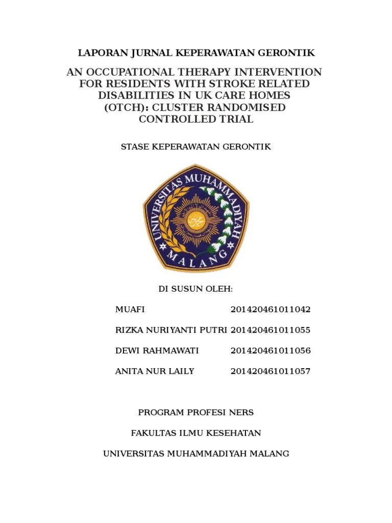 Makalah Jurnal Keperawatan Gerontik