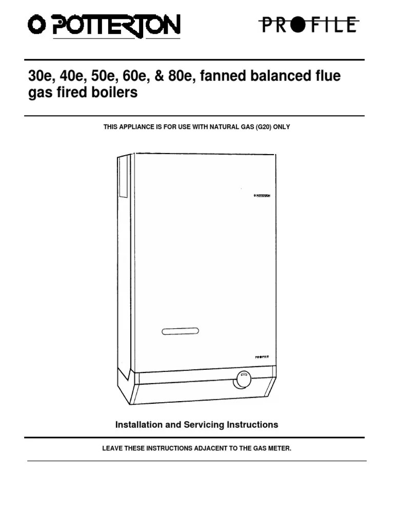 Potterton Profile 30,40,50,60,80 e Water Heating Thermostat