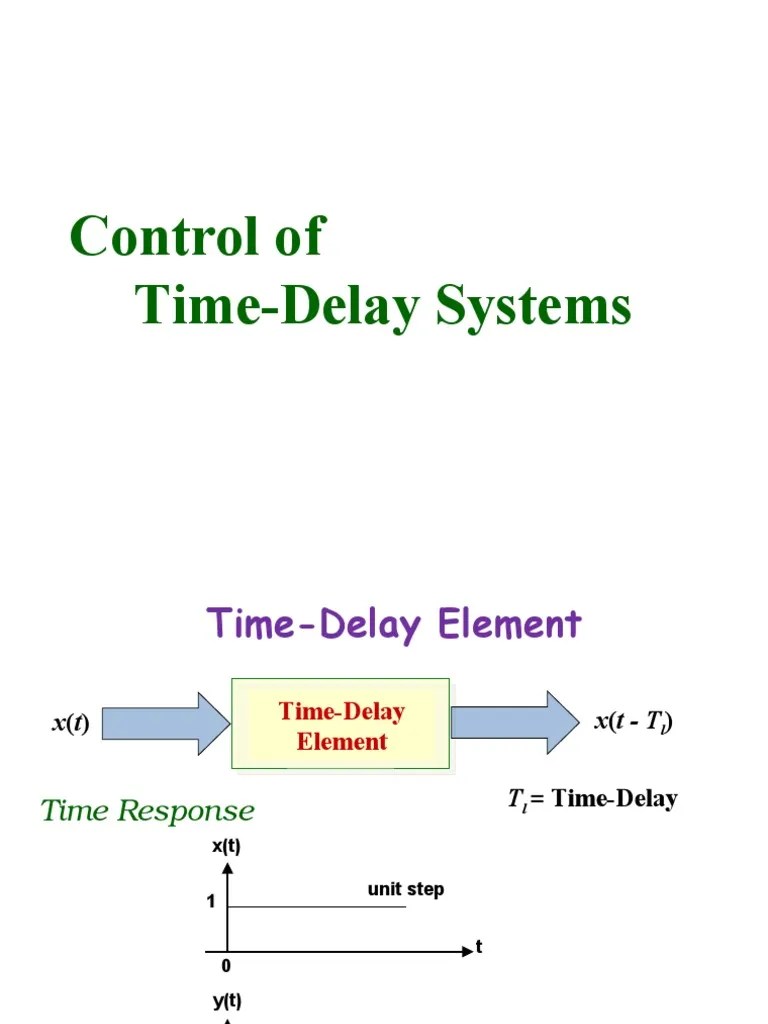 Time Delay Systems PDF Control Theory Emergence
