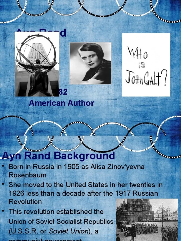 01ayn rand powerpoint presentation Objectivism (Ayn