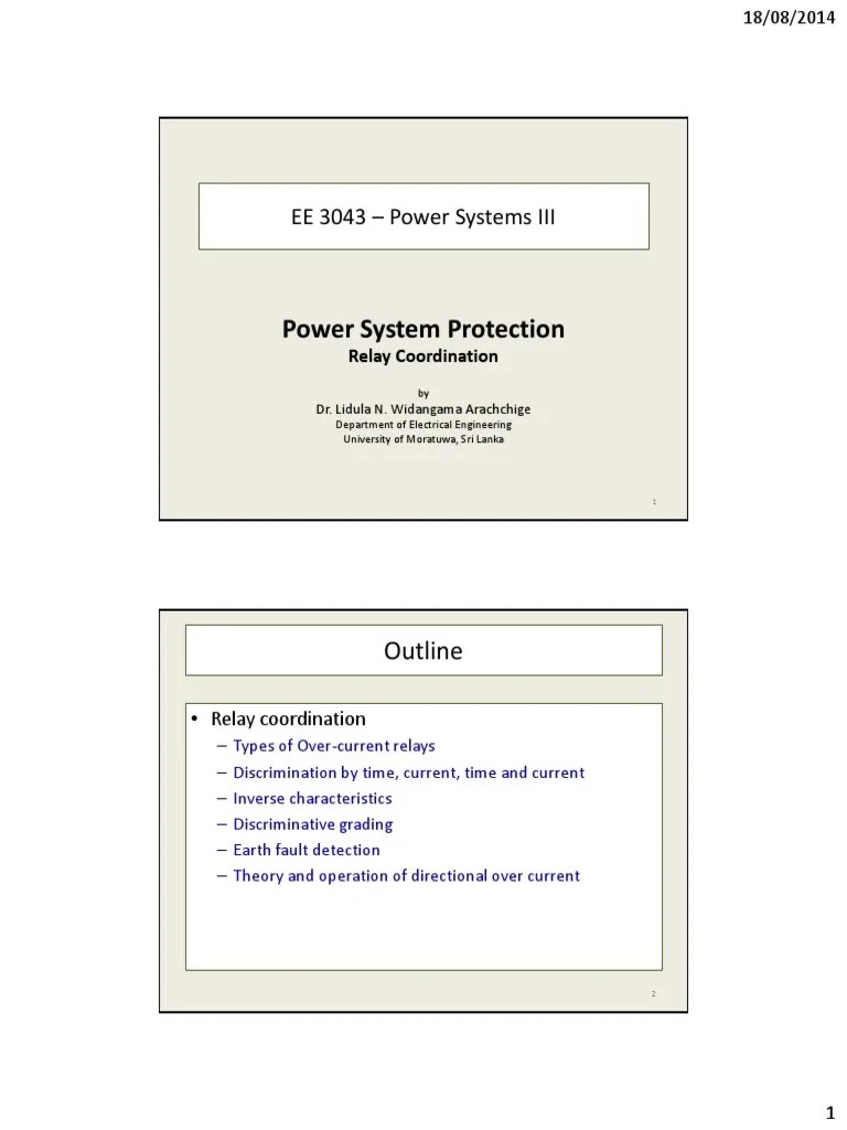 Overcurrent Protection Relays PDF Relay Electrical Substation