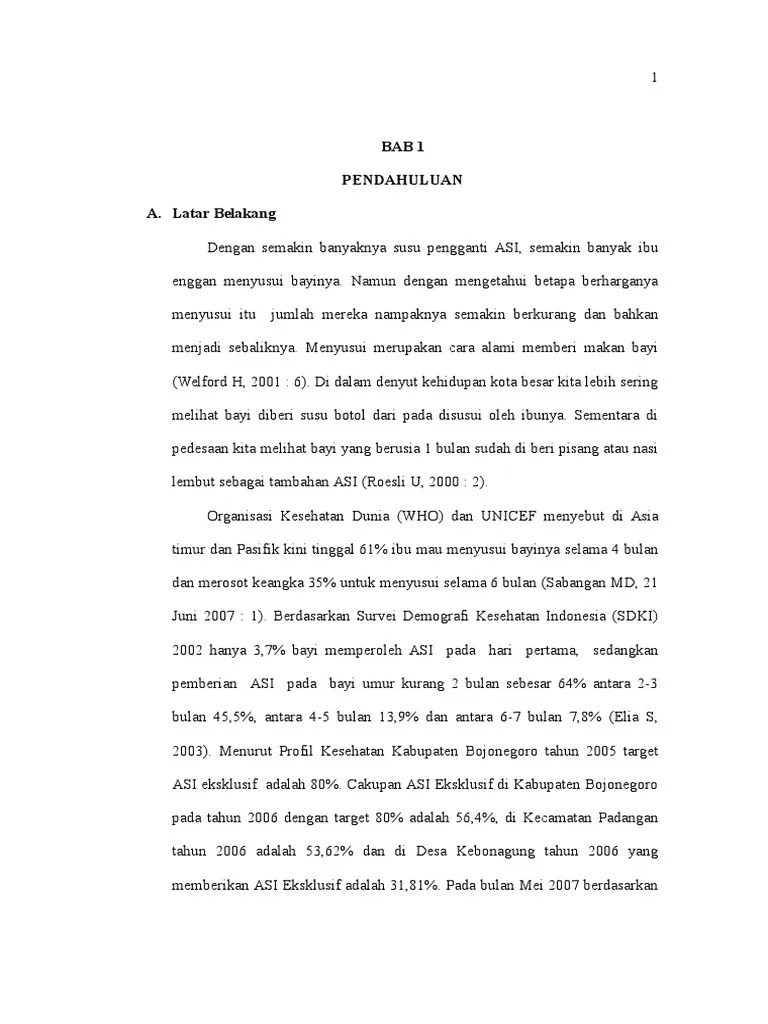 Sikap Ibu Bayi Terhadap Pemberian Asi Eksklusif
