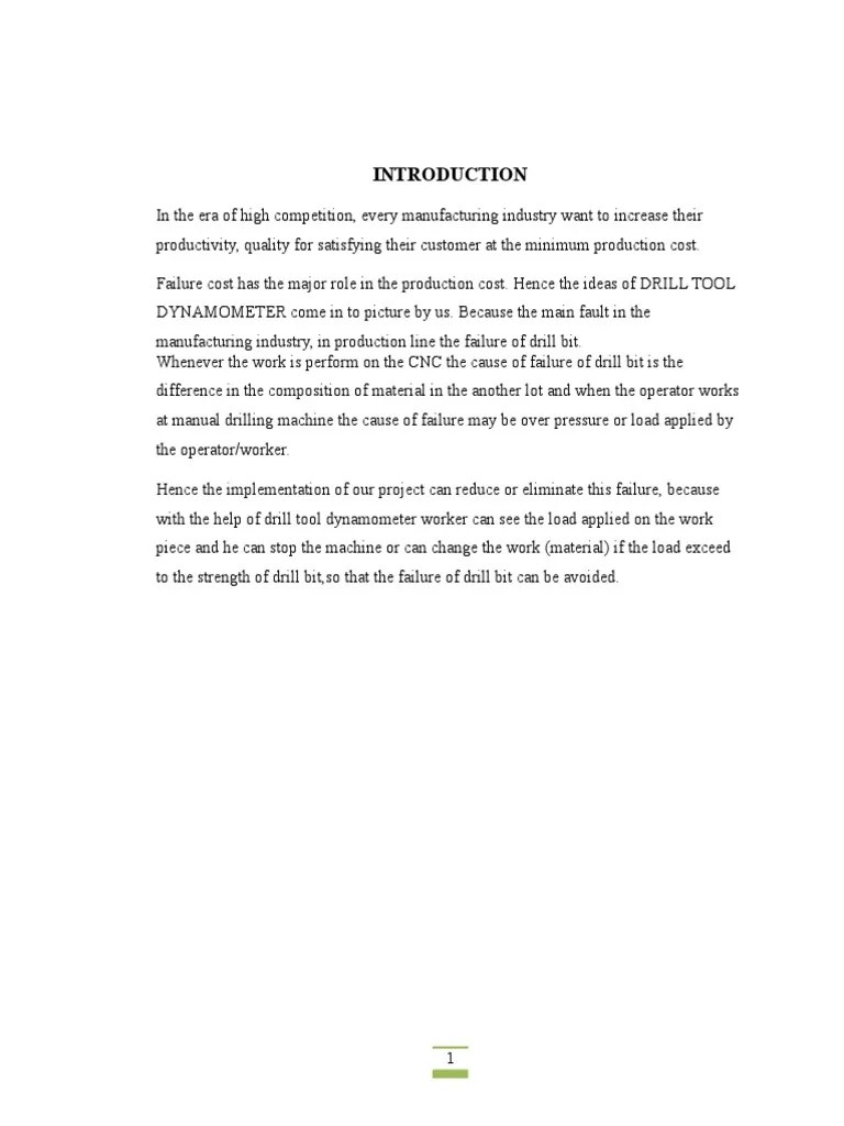 Drill Tool Dynamometer PDF Rectifier Capacitor