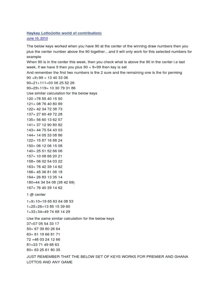 GH 5/90 Lotto Keys Gambling Gambling Games
