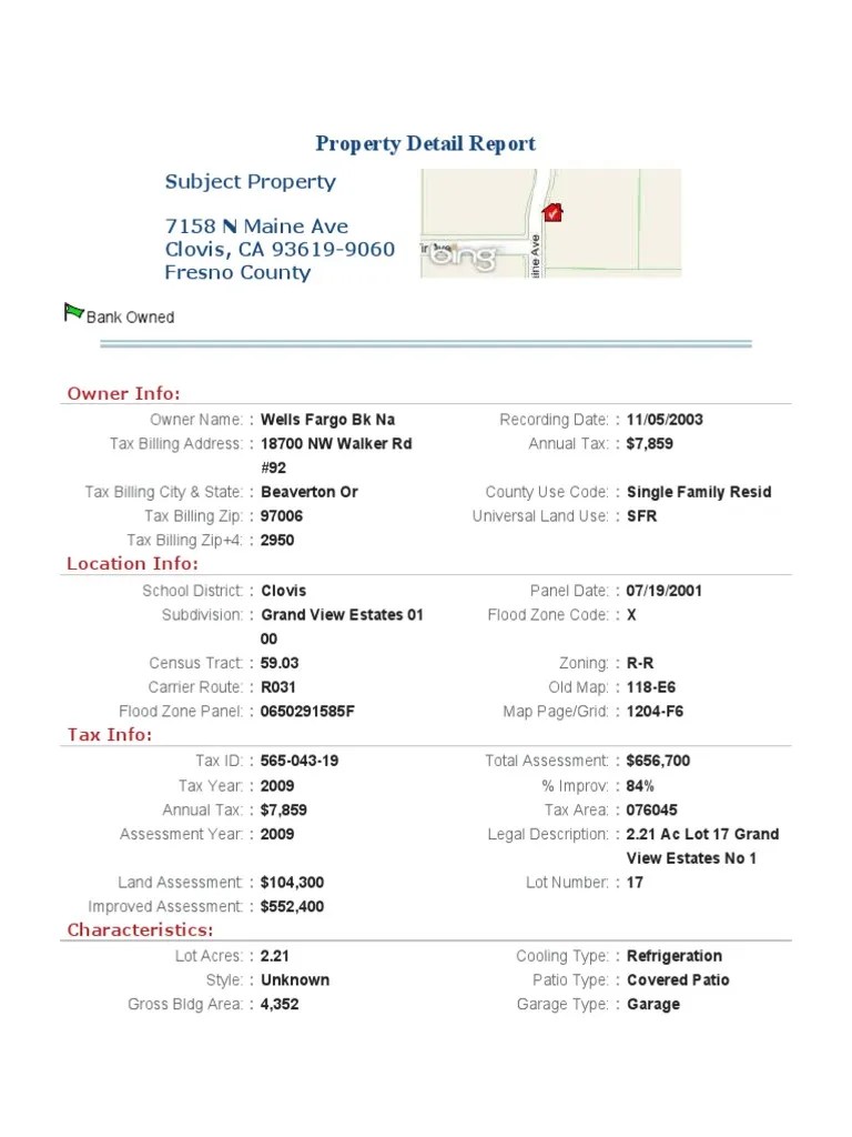 Rowell Property Detail Report PDF Nature Foreclosure