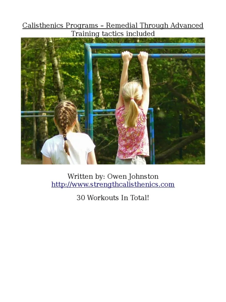 calisthenics_program_basic_advanced Strength Training Recreation