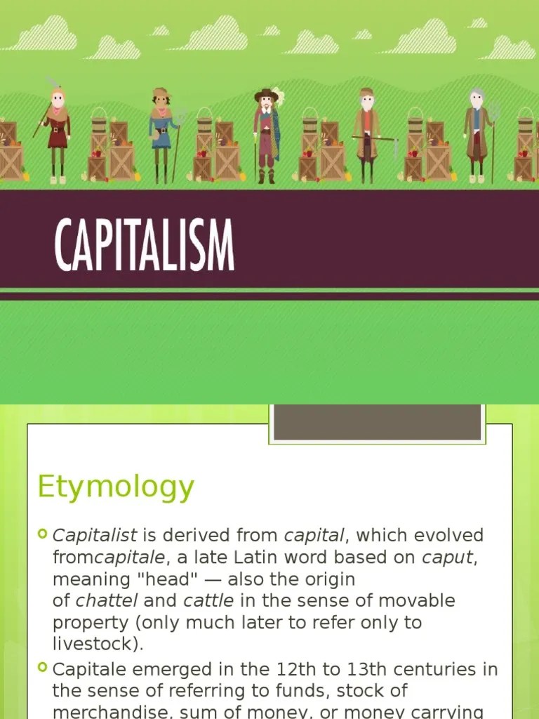 Industrial Capitalism Capitalism Economics