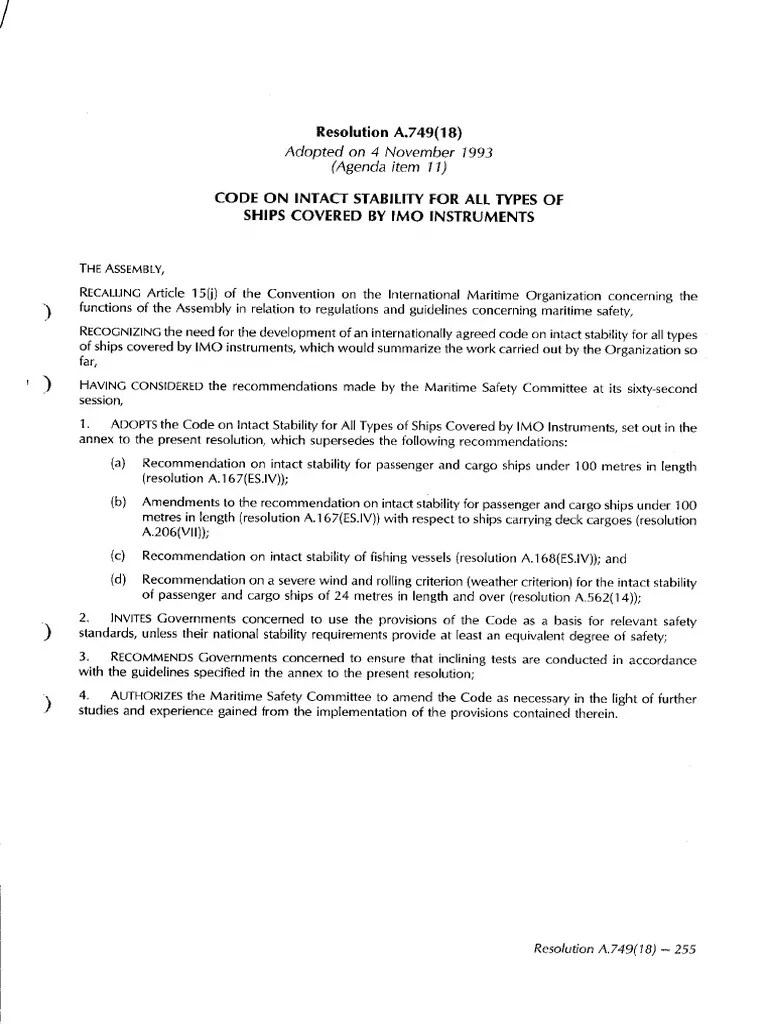 Code of Intact Stability PDF