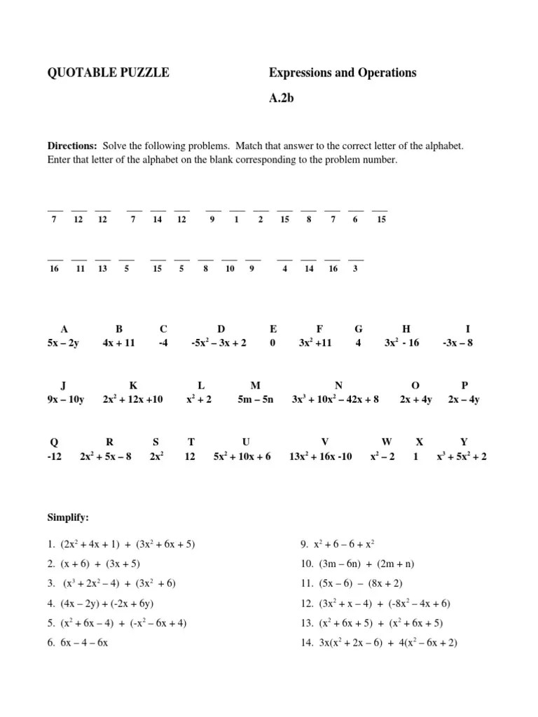 Adding and Subtracting Polynomials Worksheet Algebra Abstract Algebra