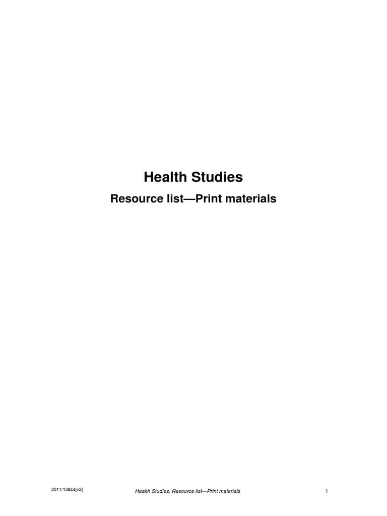 HEA Resource List Print Materials PDF PDF Copyright Curriculum