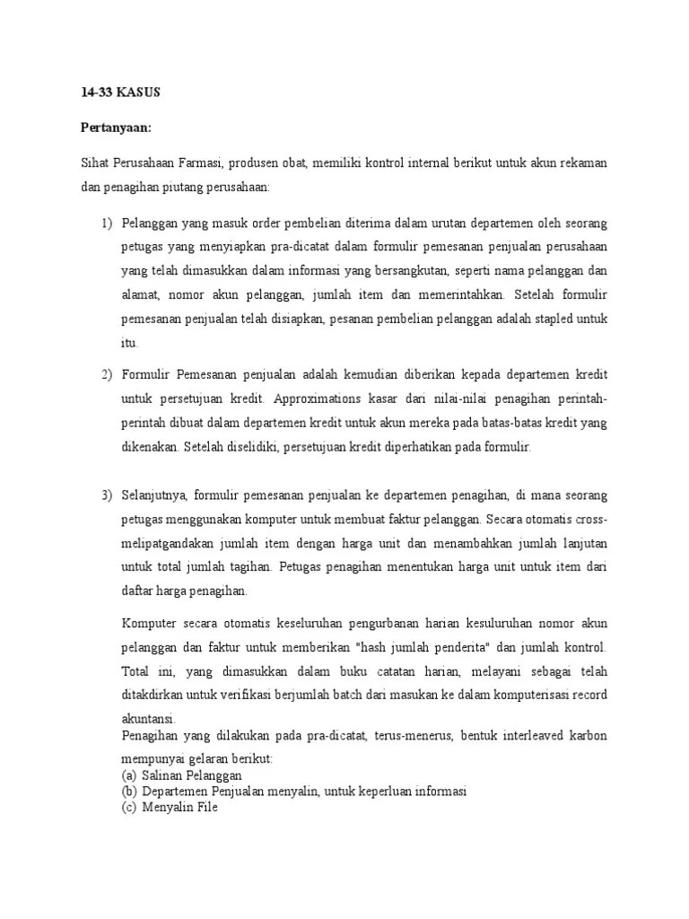 Kasus Audit 14-33 | PDF