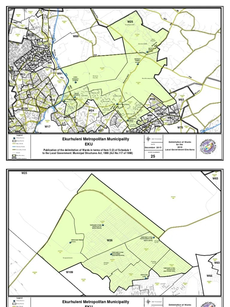 Ekurhuleni South Africa Map City of Ekurhuleni Wards 25 44 Entertainment (General) Nature