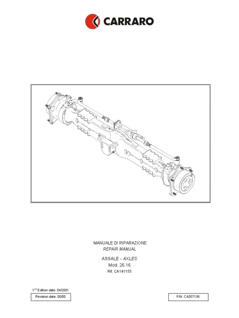CARRARO Axle Repair Ca141156