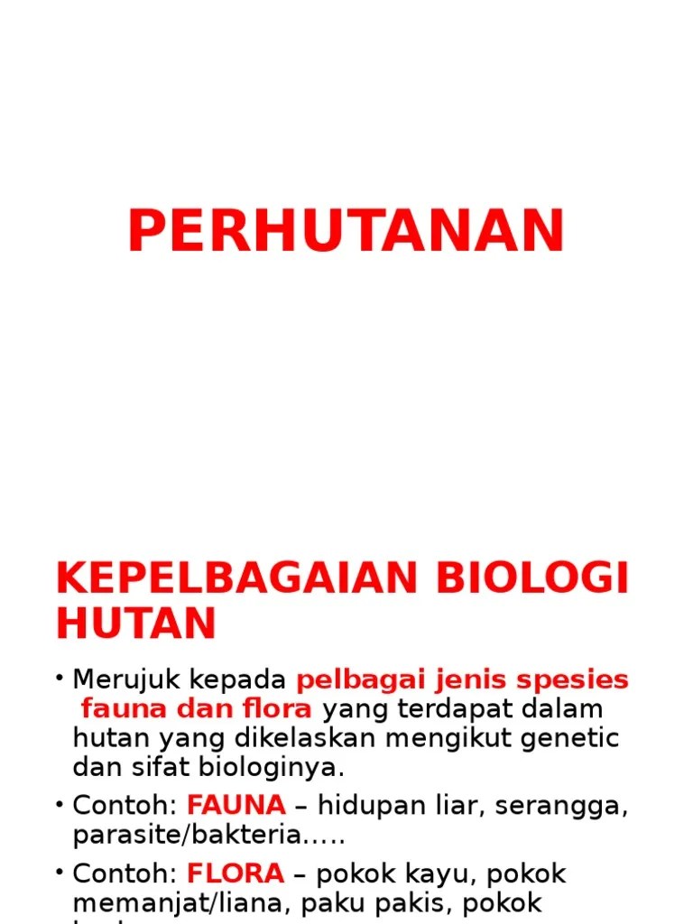 Kuliah 4 Perhutanan 2016