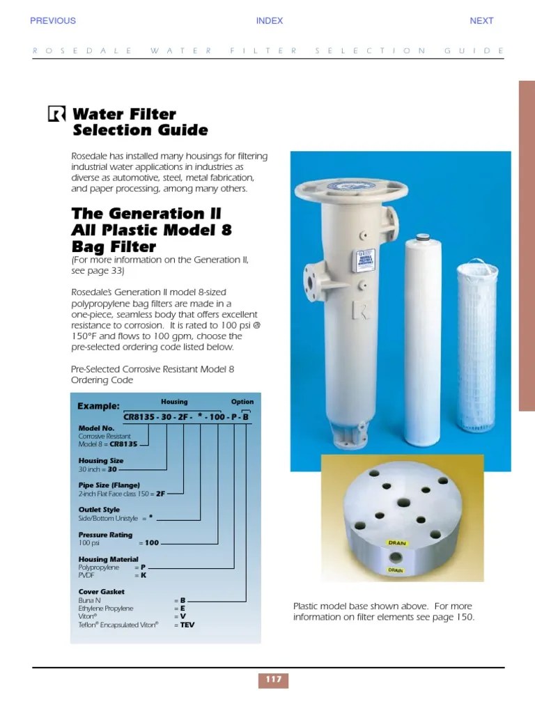 WaterFilters Selection Guide PDF