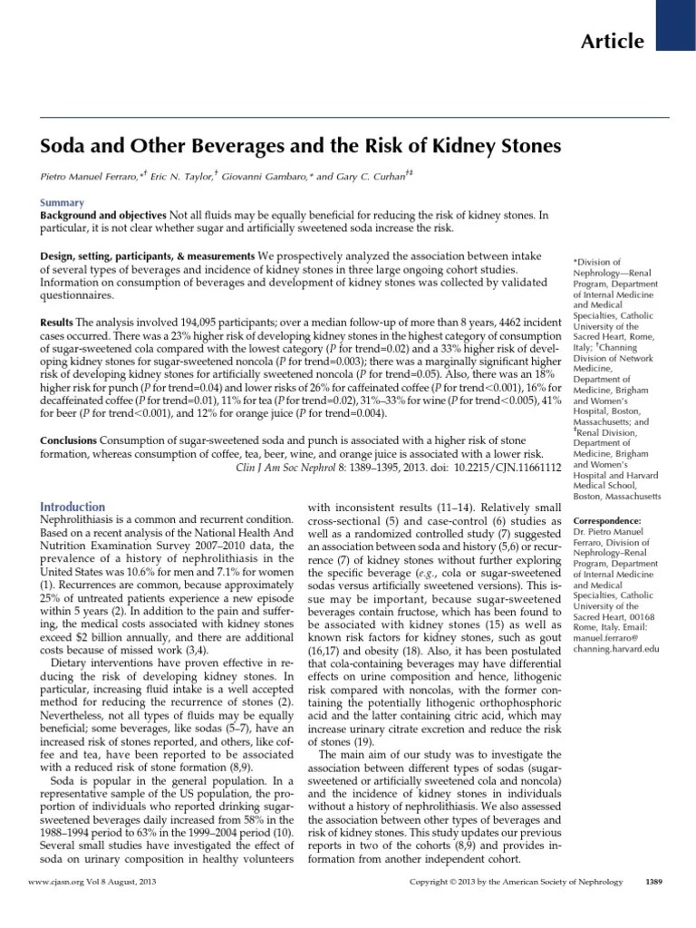 Jurnal Ilmu Gizi Soft Drink Caffeine