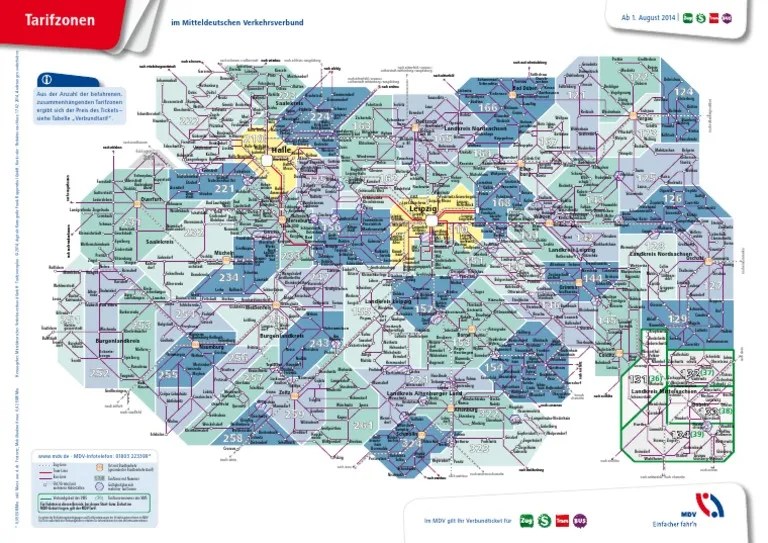 Mdv Karte Tarifzonenplan MDV PDF