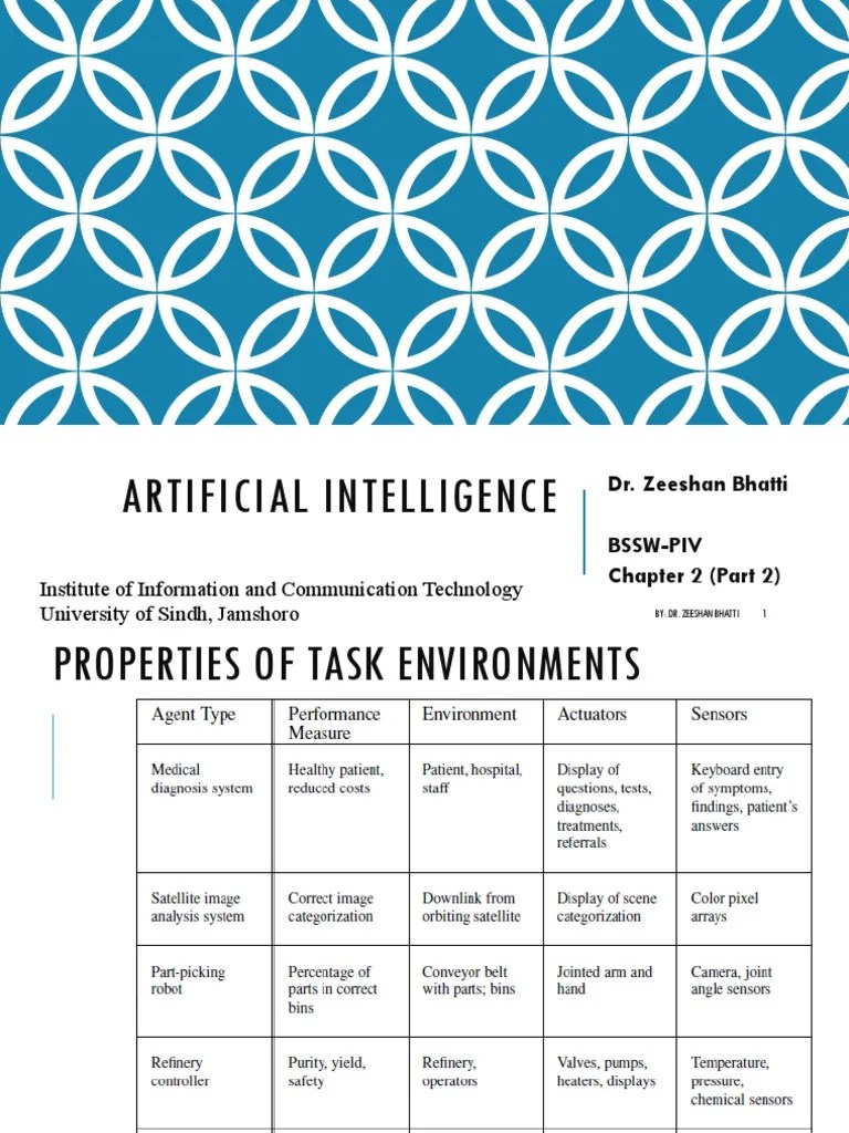 Artificial Intelligence Chapter 2 Agents and Rational Agents Part II